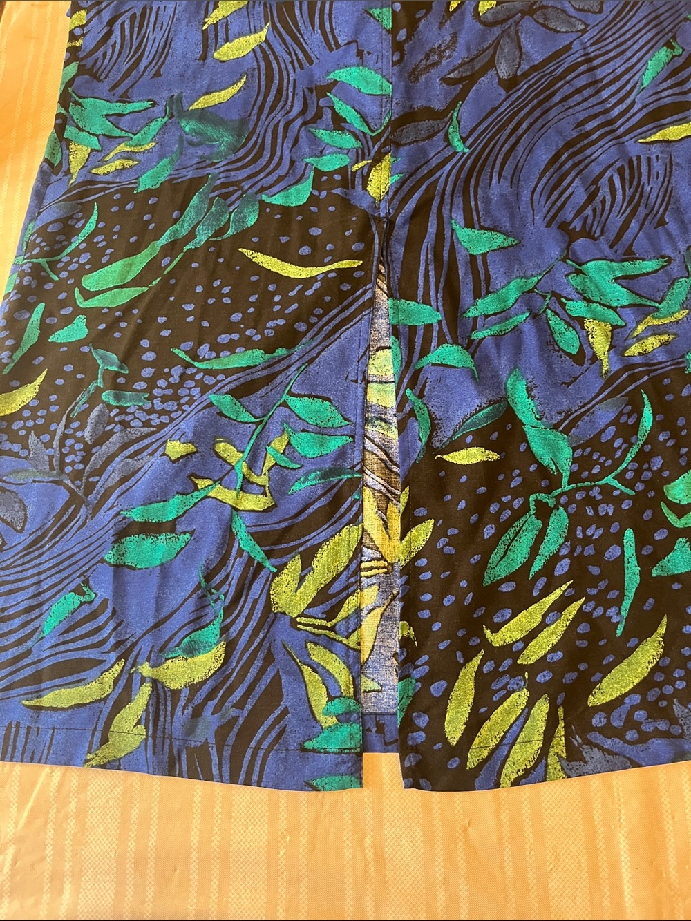 White Stag Blue and Green Botanical Maxi Dress - Picture 7 of 7